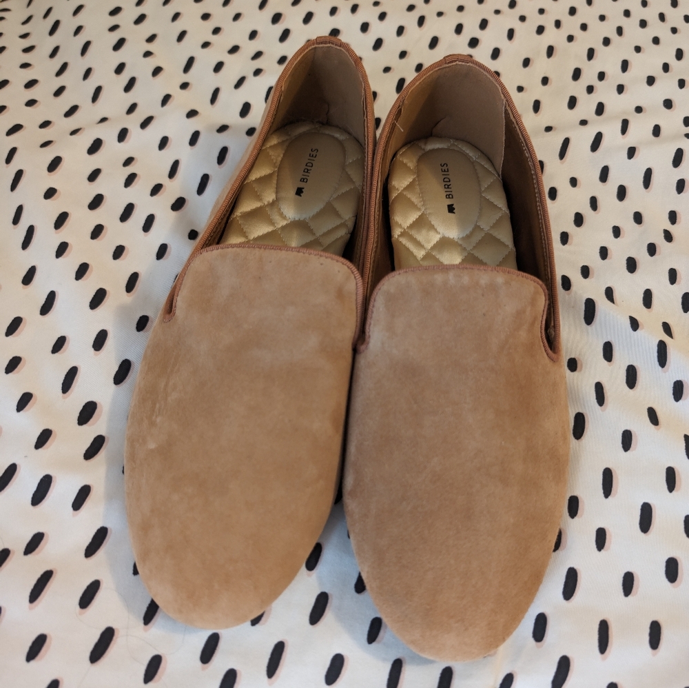 Birdies The Starling Tan Suede Loafers